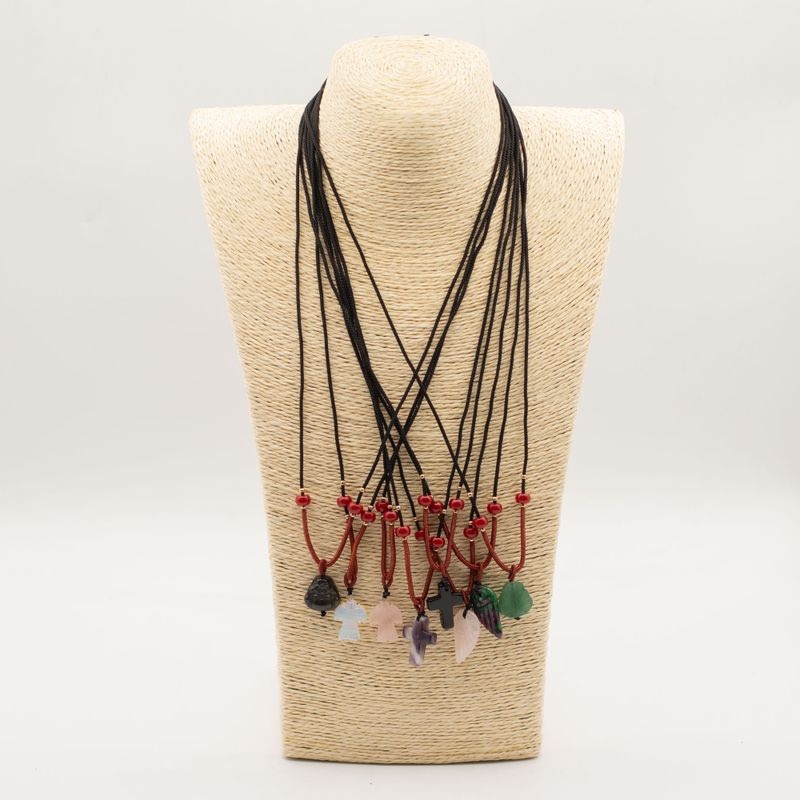 Halsband med Ädelstenshänge – Andlig Kollektion (Blandade motiv)
