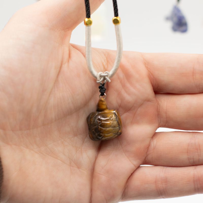 Halsband med Ädelstenshänge – Djurkollektion (Blandade motiv)