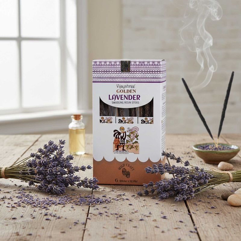 30g Golden Rökelsepinnar av Harts - Lavendel
