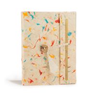 Med Lokta Blandade färger Bomullsanteckningsbok 15x12 cm) - 45 sidor