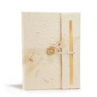 Lokta-anteckningsbok med blandade blommor (15x12 cm) - 45 sidor