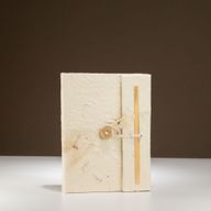 Lokta-anteckningsbok med blandade blommor (15x12 cm) - 45 sidor