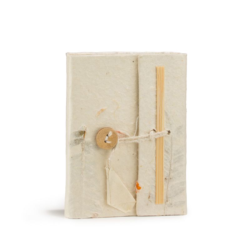 Mini Lokta-anteckningsbok med blandade blommor (12x8cm) 40 blad