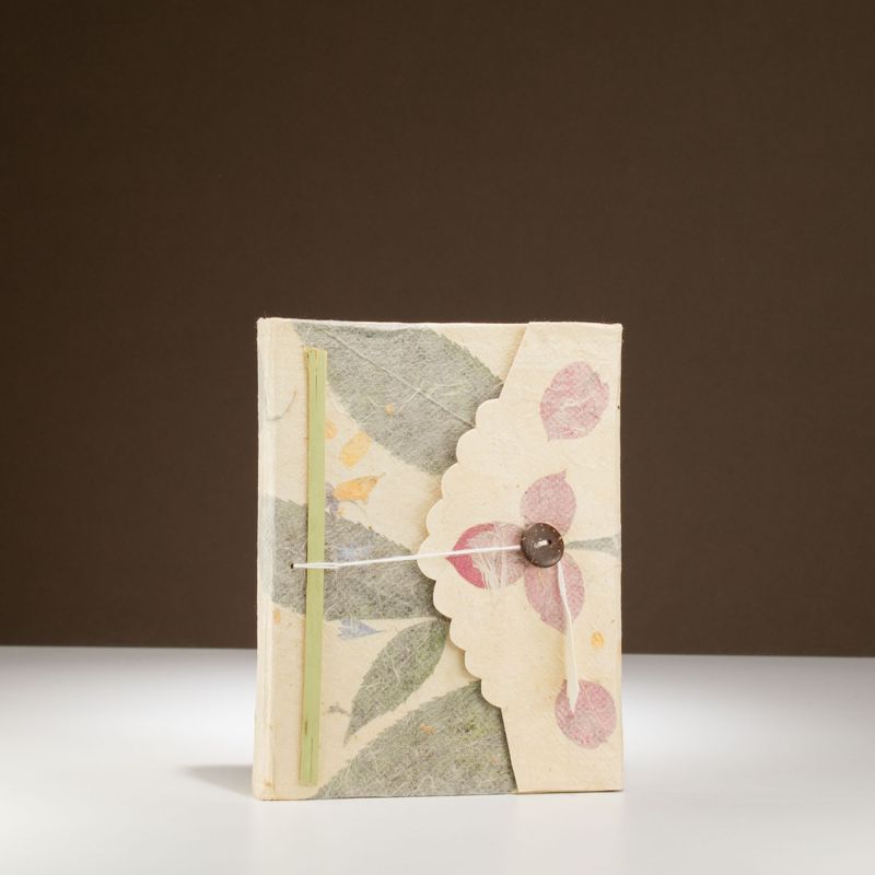Medelstor Lokta Bougainvillea Anteckningsbok (15x12cm) - 45 Blad