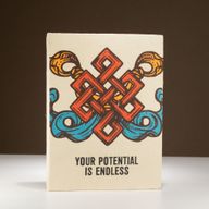 Stor Lokta Inspirationsbok (21x15cm) - 45 Blad - Din Potential - Inkl. Bokmärke