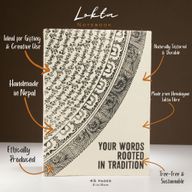 Stor Lokta inspirationsanteckningsbok (21x15 cm) - 45 sidor - Dina ord - inkl bokmärke