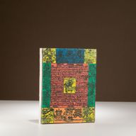 Mellan Lokta Anteckningsbok - Traditionell Böneflagga (15x12cm) - 45 blad - Natur