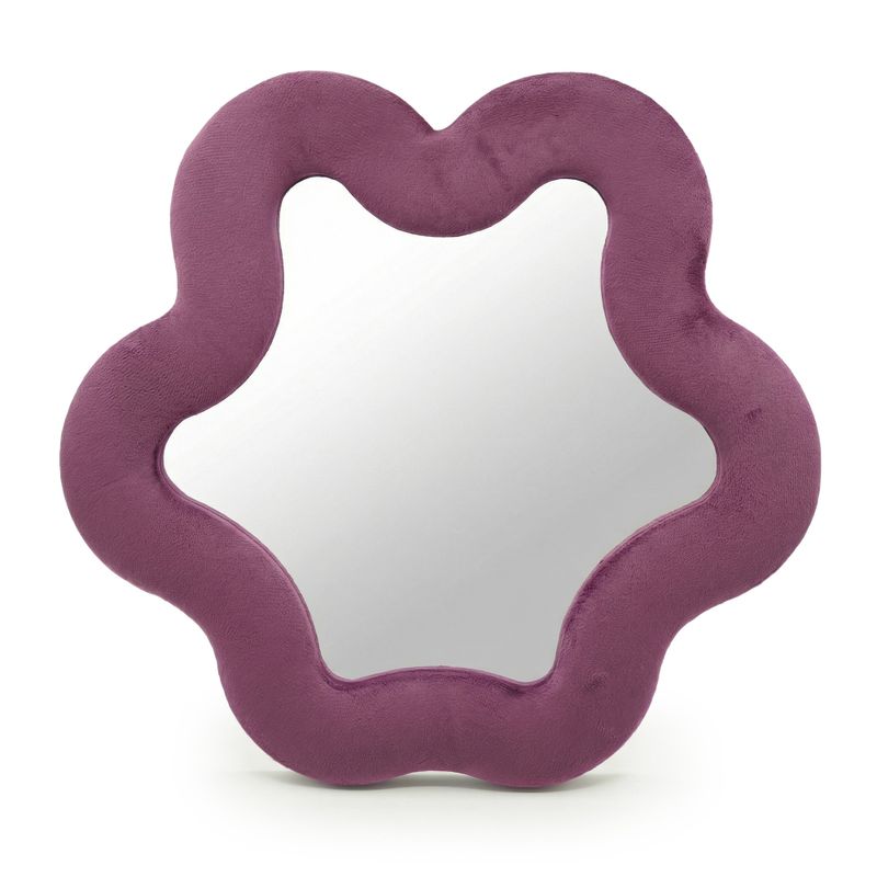 Mjuk Vågig Spegel - Stjärna - Mauve