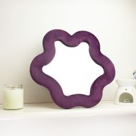 Mjuk Vågig Spegel - Stjärna - Mauve