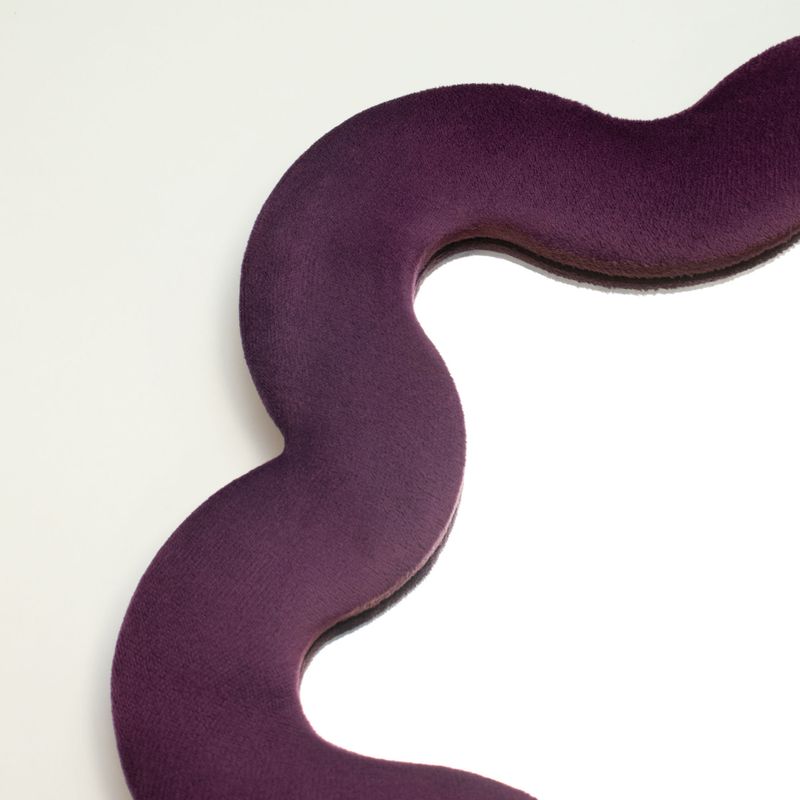 Mjuk Vågig Spegel - Stjärna - Mauve