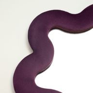 Mjuk Vågig Spegel - Stjärna - Mauve