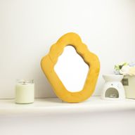 Mjuk vågig spegel - Flame - Marigold