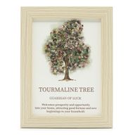 Ädelstenstavla - Livets träd - Toruraline (20x14.7x1cm)