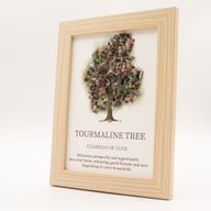 Ädelstenstavla - Livets träd - Toruraline (20x14.7x1cm)