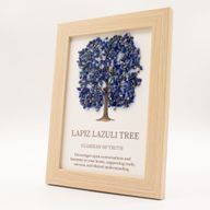 Ädelstensbild - Livets träd - lapis lazuli (20x14,7x1 cm)