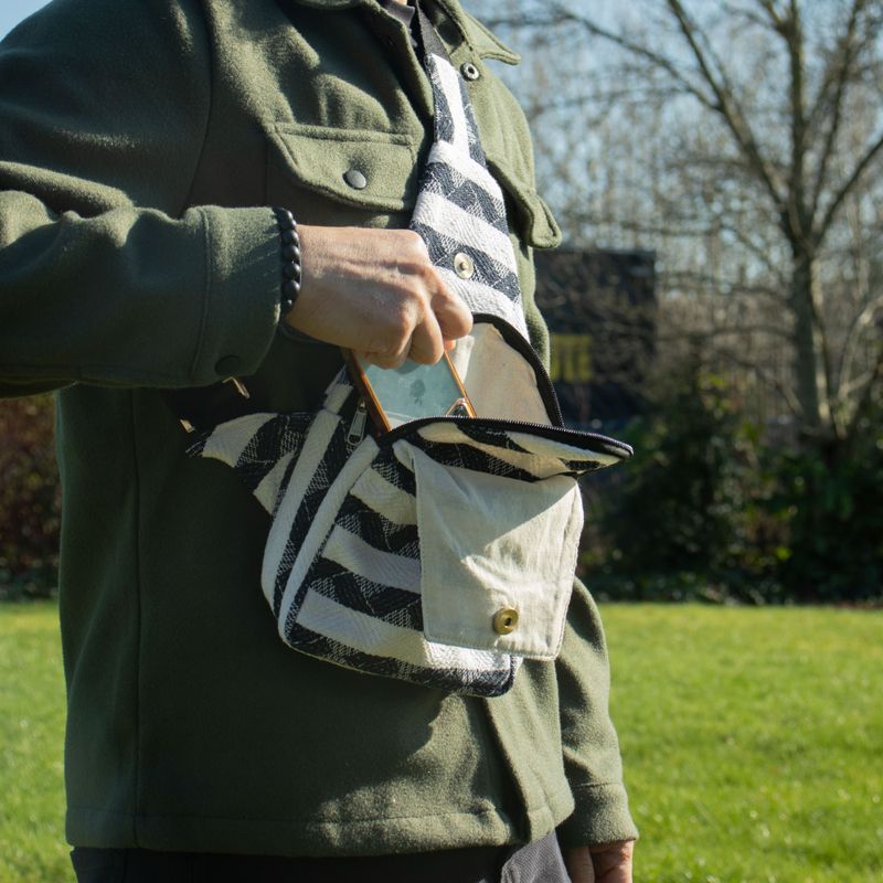 Nomad Sari Jacquard Naturväska – Atlas Nomad – Crossbody-väska