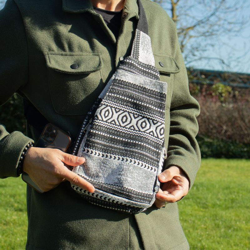Nomad Sari Jacquard Naturväska – Urban Caravan – Crossbody-väska