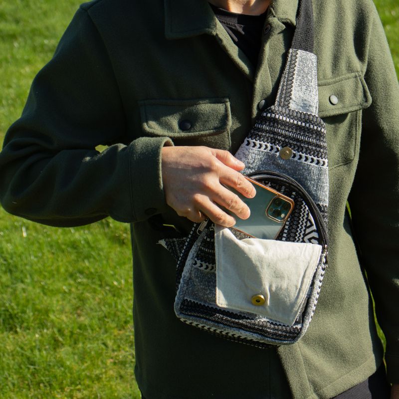 Nomad Sari Jacquard Naturväska – Urban Caravan – Crossbody-väska