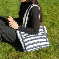 Nomad Sari Jacquard Naturväska – Atlas Nomad – Wander Muse Axelremsväska