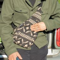 Nomad Sari Jacquard Naturväska – Desert Loom – Crossbody-väska
