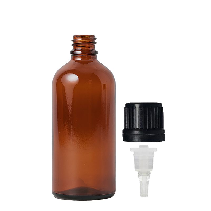 50ml Bärnstensfärgad Glasflaska med TE Dropparlock