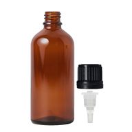 100ml Bärnstensfärgad Glasflaska med TE Dropparlock