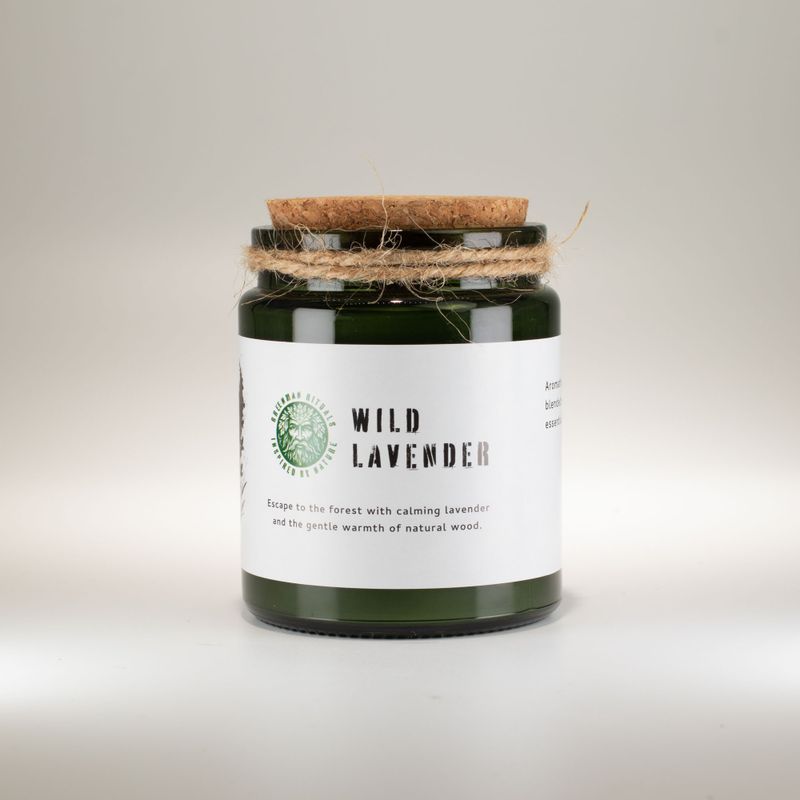 Sojavaxljus med Träveke – Vild Lavendel