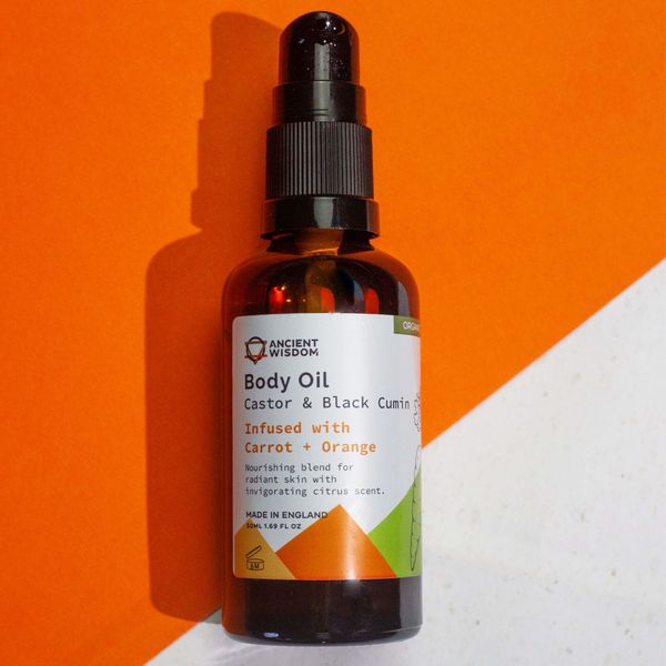 Ekologisk Kroppsolja 50ml - Morot & Apelsin