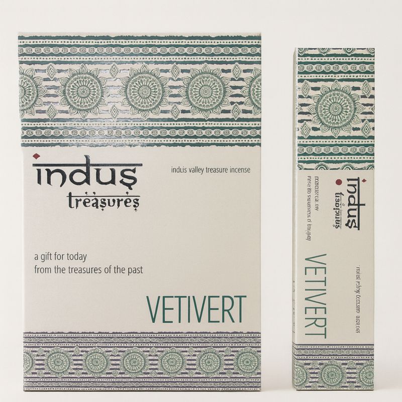 Indus Treasures Rökelsepinnar - Vetiver - 15g