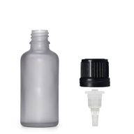 30ml Flaska i Grå Frostat Glas med Dropparlock