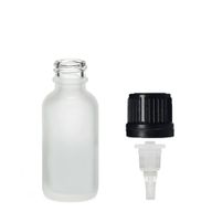 10ml Flaska i Vitt Frostat Glas med Dropparlock