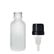 30ml Flaska i Vitt Frostat Glas med Dropparlock