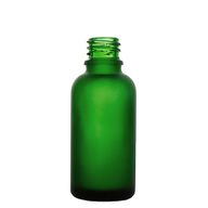 30ml Grön Flaska i Frostat Glas - Utan Lock