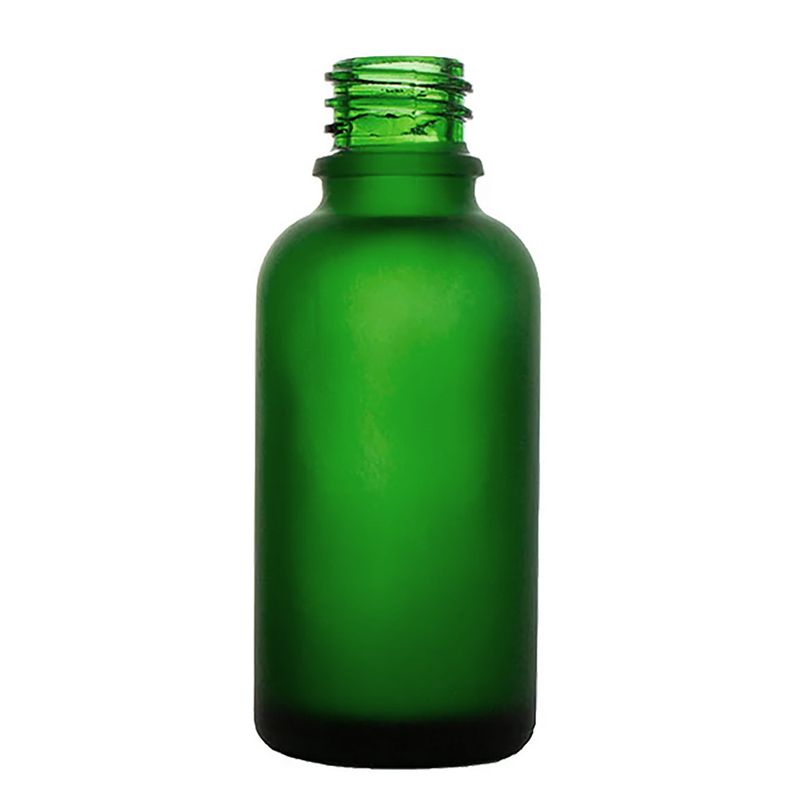 100ml Grön Flaska i Frostat Glas - Utan Lock