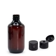 250ml Bärnstensfärgad Boston-flaska med Fliptop-lock