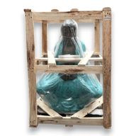 Stor Thailändsk Buddha i Turkos & Sten - 0.96m