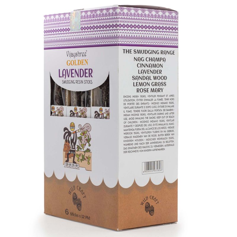 30g Golden Rökelsepinnar av Harts - Lavendel