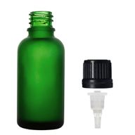 100 ml frostat grönt glas dropperflaska med pipettkork