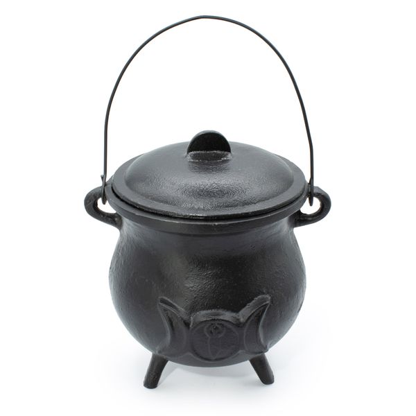 Extra Stor Gjutjärnskittel med Tre Månar - 23x18 cm (minst 4 kg)