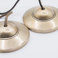 Tingsha-klockor i Premium-mässing - Enkla & Traditionella - Ca 7,5cm (345g)