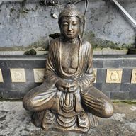Stor Thailändsk Buddha i Antik Guld - 0.96m