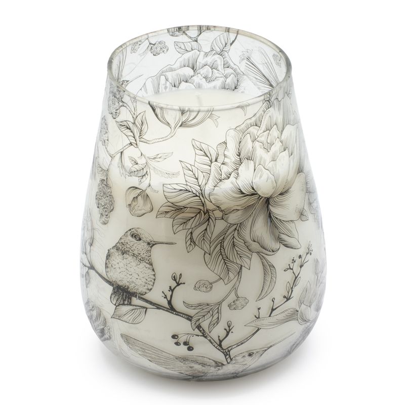 Stort Doftljus i Glasburk - Drawn by Flame