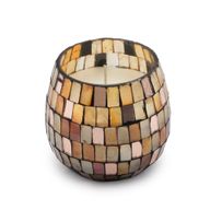 Litet Doftljus i Glasburk - Amber Mosaic