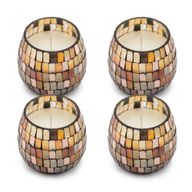 Litet Doftljus i Glasburk - Amber Mosaic