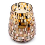 Stort Doftljus i Glasburk - Amber Mosaic