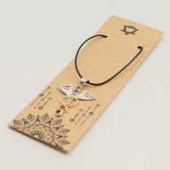 Indiskt Symbolhänge - Silverpläterat (45cm snöre) - Ängelchakra