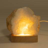 8 cm kvadratiskt trä USB-LED-stativ – kallvitt/varmvitt/dagsljus