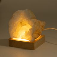 8 cm kvadratiskt trä USB-LED-stativ – kallvitt/varmvitt/dagsljus