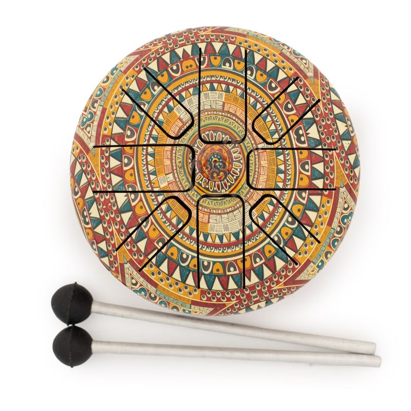 Liten Tungtrumma Om Mandala - 13x9cm