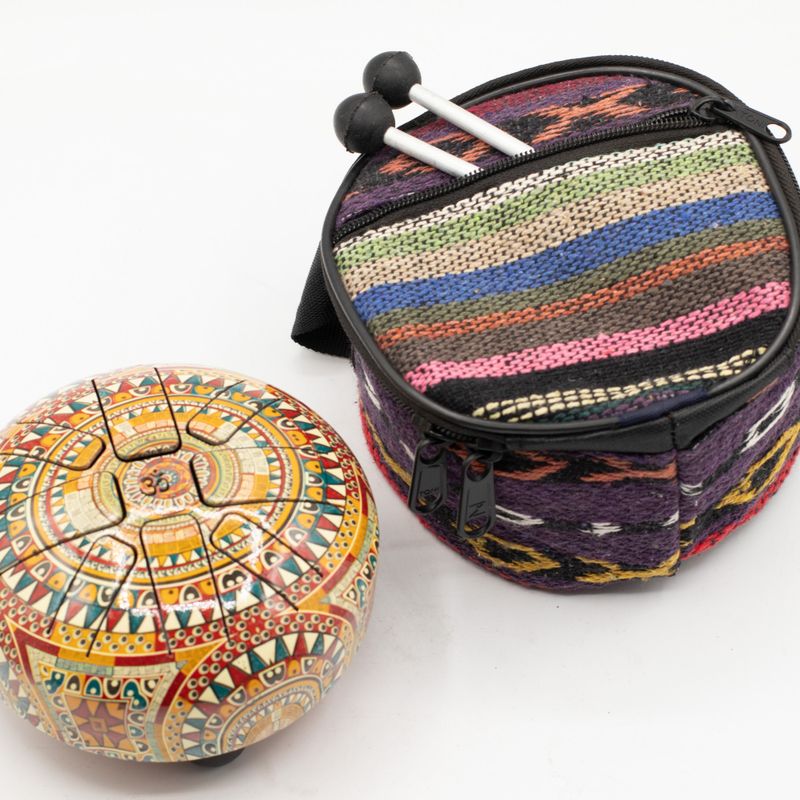 Liten Tungtrumma Om Mandala - 13x9cm